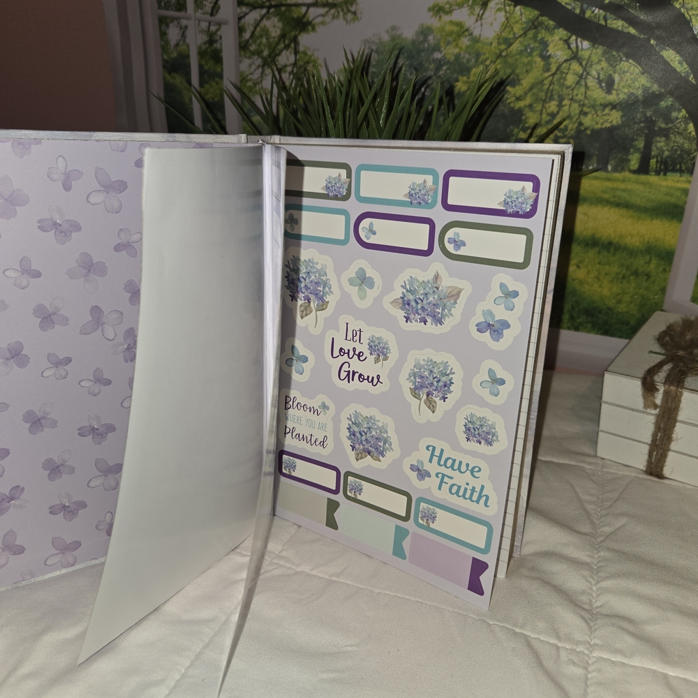 Floral Notebook with Inspirational Quote - Picture 4 of 5